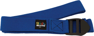 Stretch Strap $8 assist with attaining proper poses help to increase flexibility deepen stretches 60% cotton / 40% polyester blend antislip, durable, plastic cinch buckle 1½" wide available in 6' and 8'